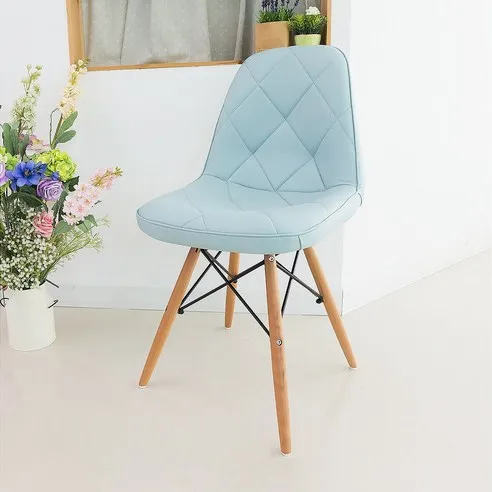 일루일루 모아 에펠 엠보싱 체어 인테리어 의자, 블루, 1개