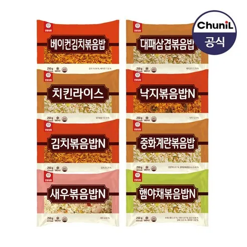 브랜드없음 천일식품 인기볶음밥 250g 10봉 골라담기 (8종 맛선택/무료배송)