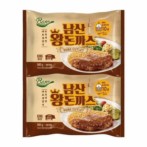 아워홈 남산 왕돈까스 560g 1+1, 560g, 2개