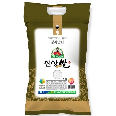 농협 여주 대왕님표 여주쌀 진상미, 4kg, 1개