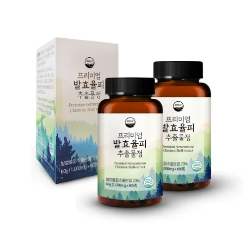 웰리즈 프리미엄 발효율피추출물정 1000mg X 60정, 60정, 2개