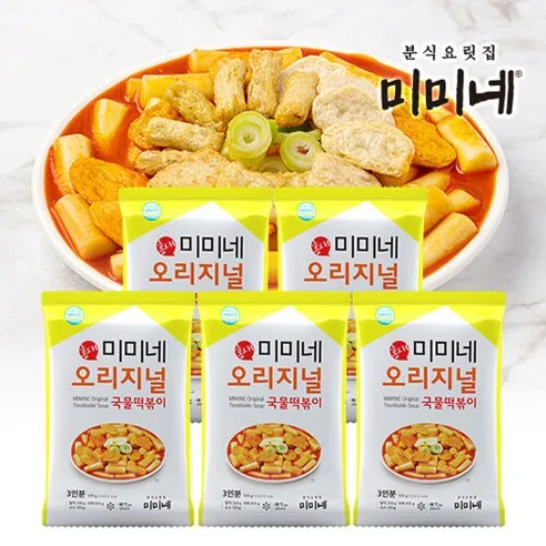 미미네 오리지널 국물떡볶이 570g X 5봉 (총15인분), 570g, 5개