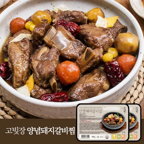 [고빚장] 돼지갈비찜 900g, 900g, 2개