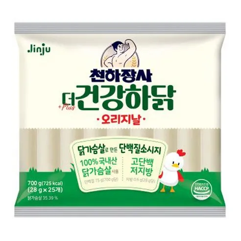 진주햄 천하장사 더 건강하닭 소시지, 700g, 1개