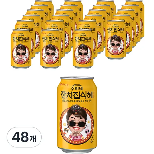 롯데칠성음료 잔치집식혜, 340ml, 48개