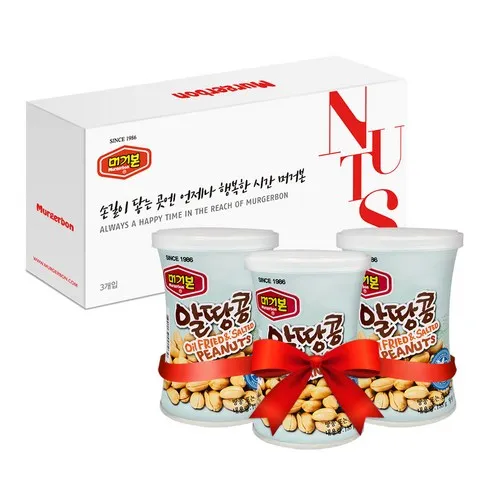 머거본 알땅콩 135g, 135g, 3개