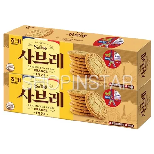 해태제과 사브레 오리지널 84g 쿠키 비스킷 무배, 2개, 84g, 2개