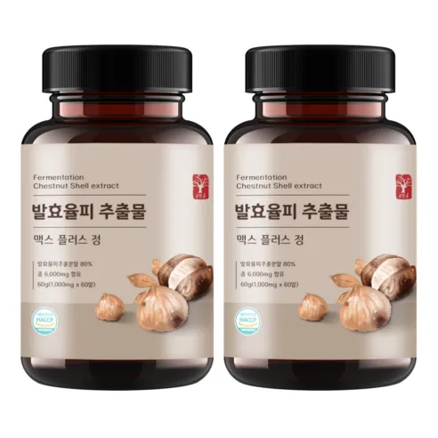 고말론 발효율피 추출물 맥스 플러스 정 1000mg 60정, 60정, 1000mg, 2개