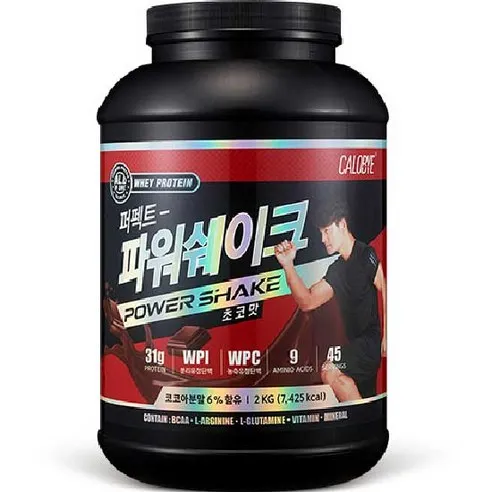 칼로바이 퍼펙트 파워쉐이크 초코맛 단백질보충제, 2kg, 1개